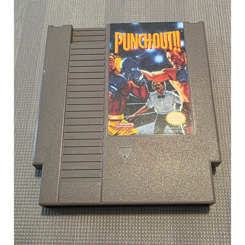 NES Punch-Out 1985 Video Game Cartridge